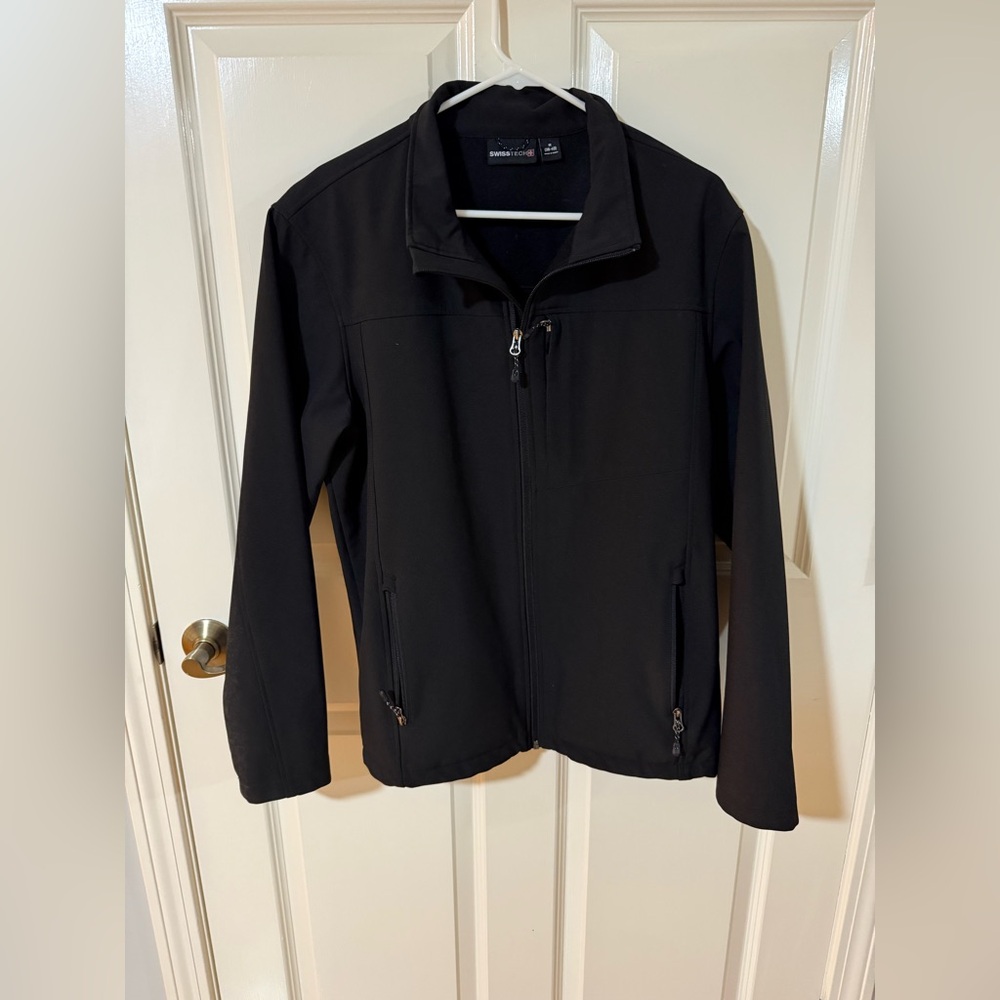 Men’s: Swiss Tech Black Performance Jacket, Men’s Medium